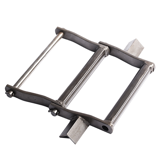 Welded bending plate chains