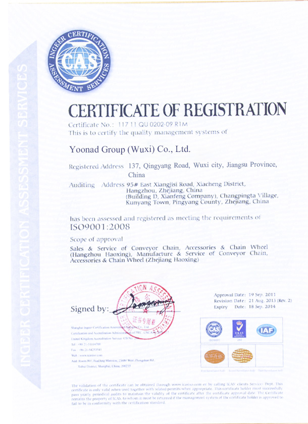 Certificate Of Registration