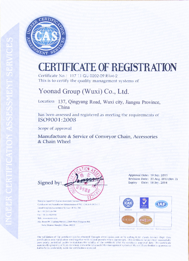 Production and services of conveyor chains, attachments, and sprockets